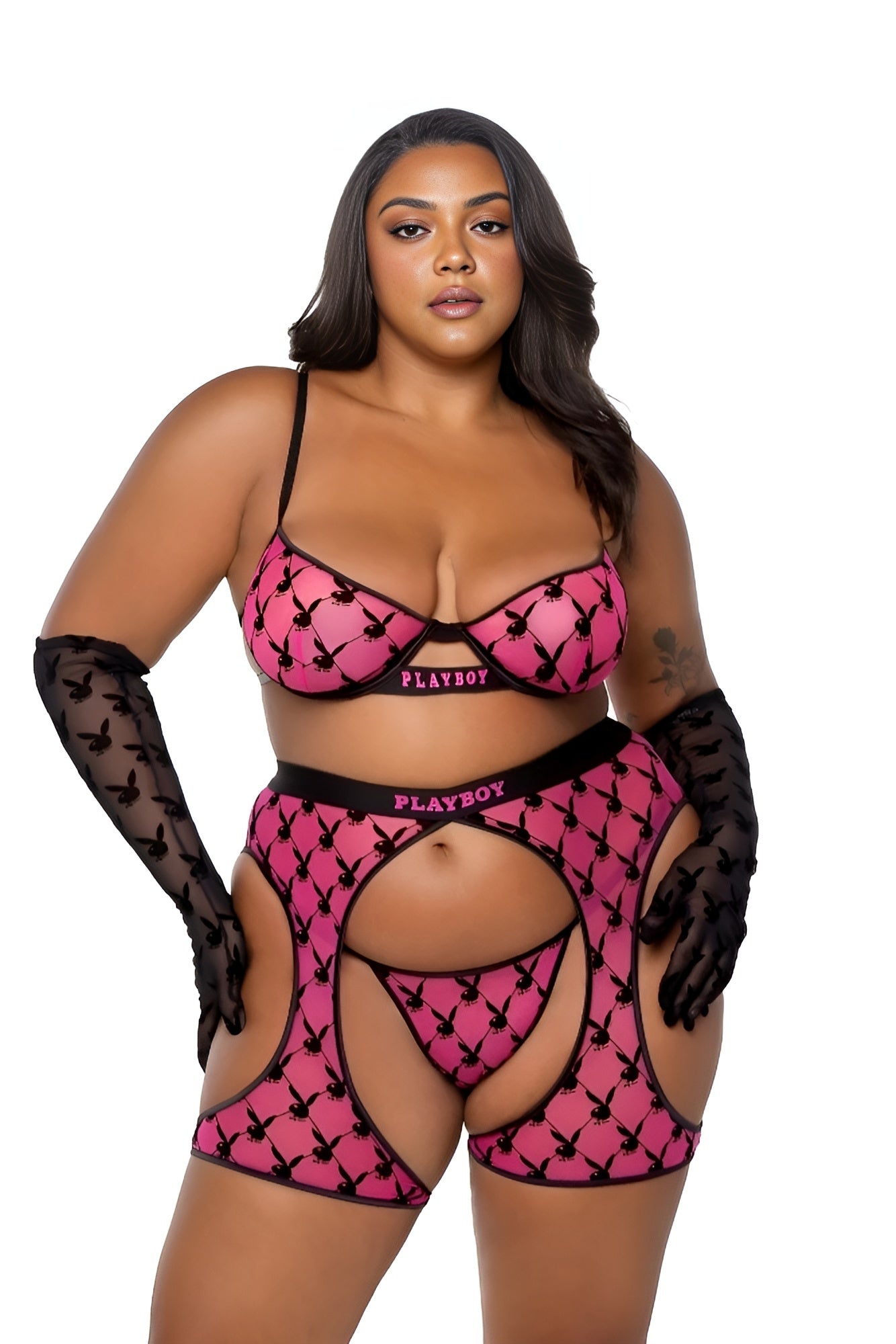 Playboy Flocked Bunny Chaps