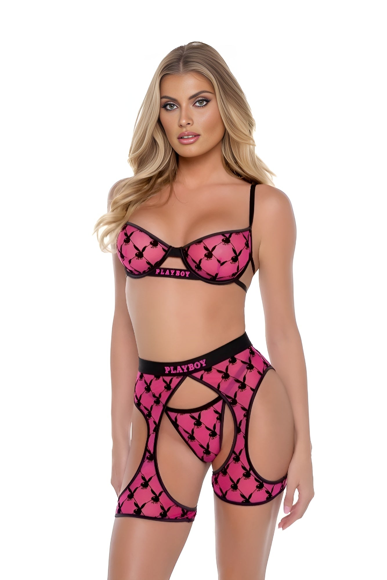 Playboy Flocked Bunny Chaps