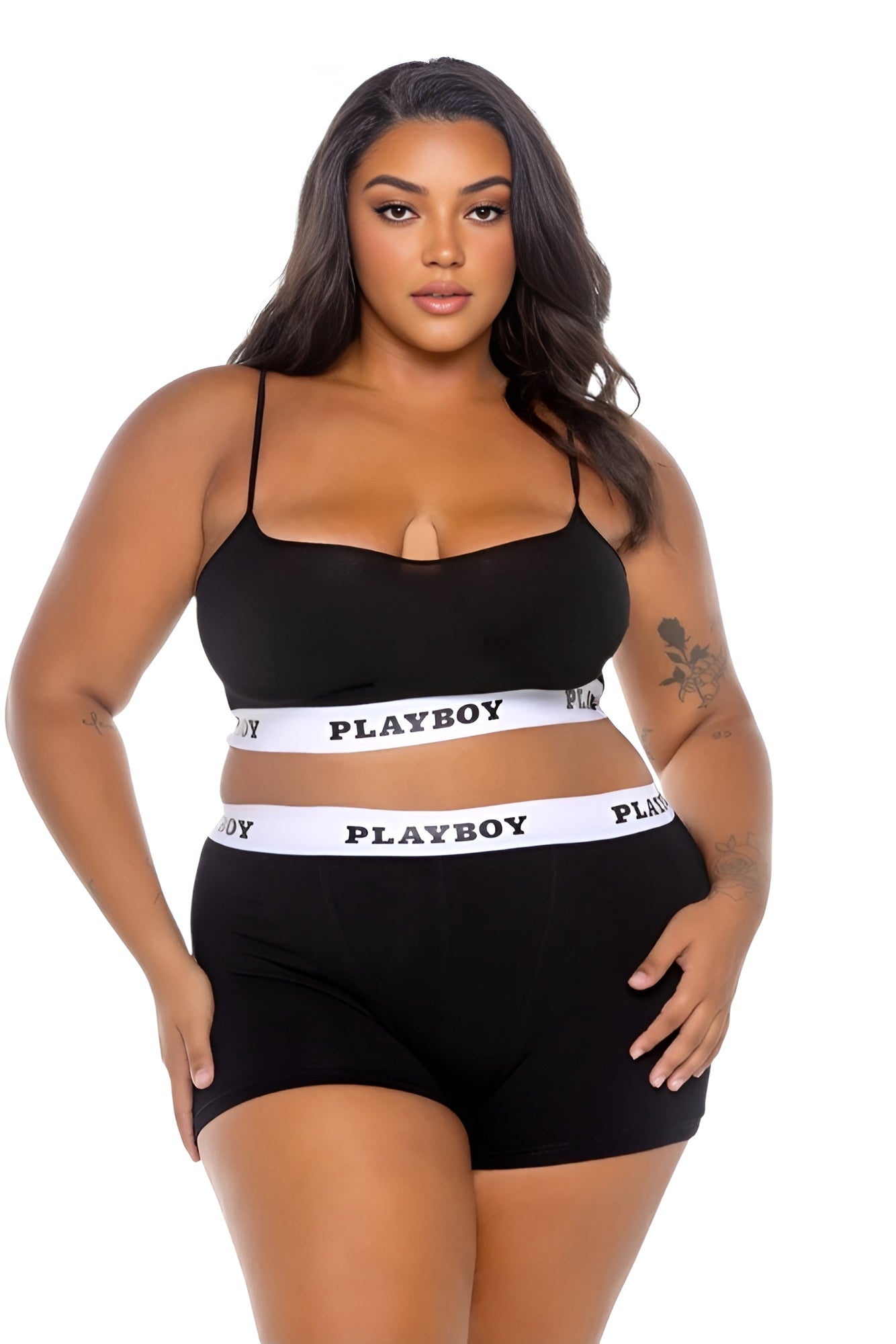 Playboy Bunny Sport Lounge Bralette 2pc Set