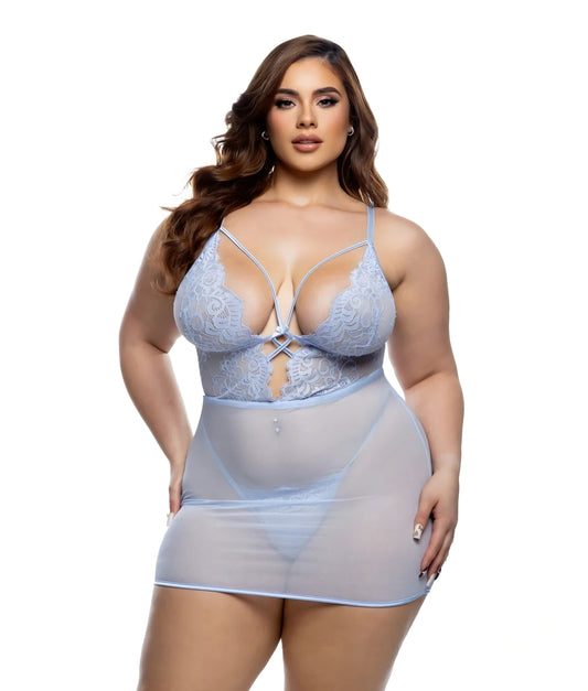 Paradise Bloom Chemise 2pc Set