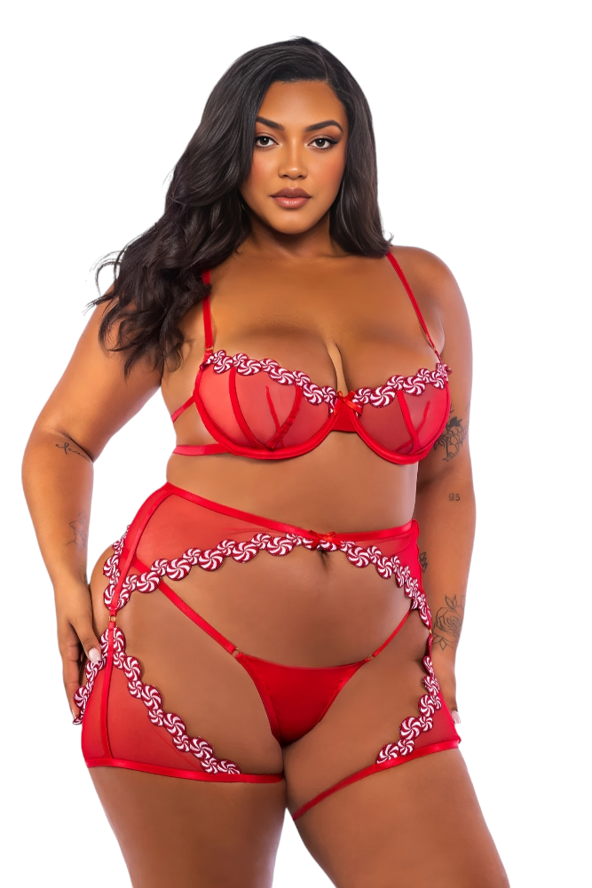 Peppermint Kiss 3-Piece Chaps Set