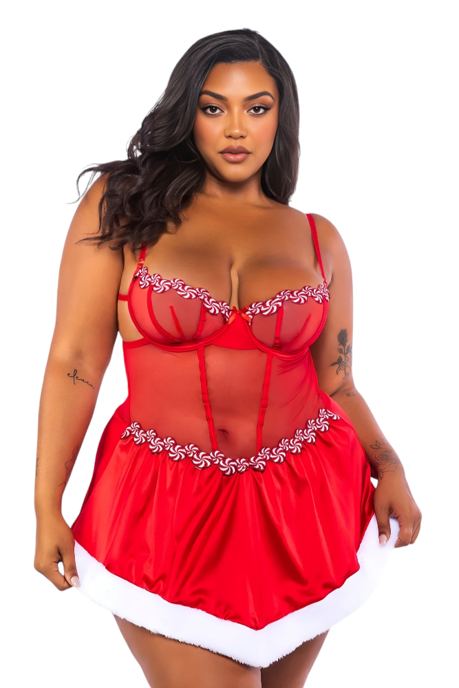 Peppermint Kiss Babydoll