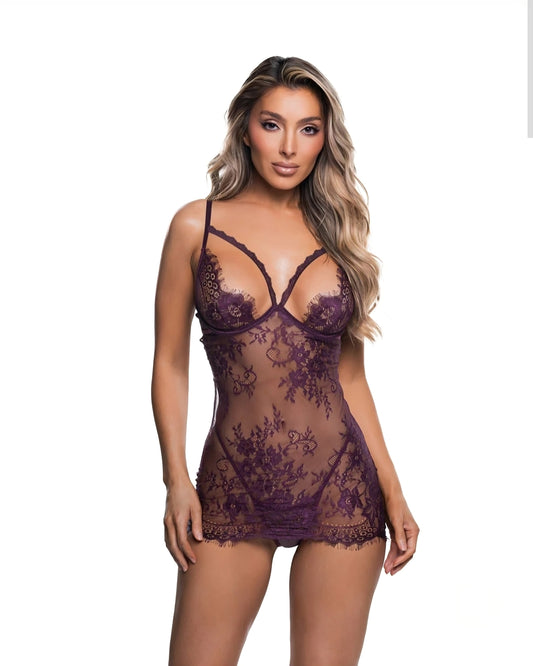 Secrets Eyelash Lace Chemise