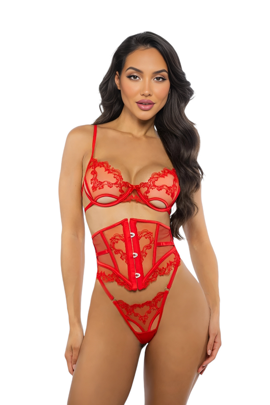 Baroque Heart 3-Piece Waspie Set